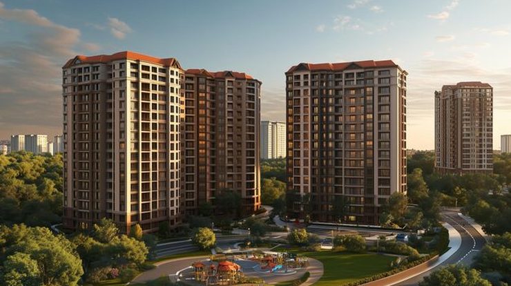 Runwal The Central Park, Pimpri-Chinchwad, Chinchwad, old Mumbai-Pune Highway, Pune, artist impression