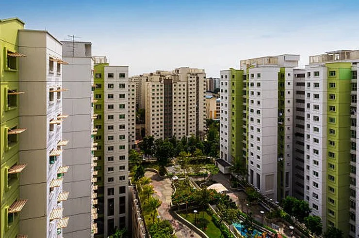 Runwal under construction apartment towers, aerial artist impression